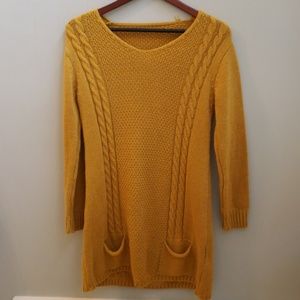 Mustard Yellow Sweater Tunic